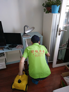 保利國(guó)際除甲醛施工中